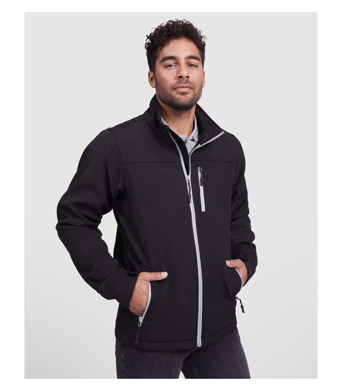 Chaqueta softshell Antártida personalizable con múltiples bolsillos