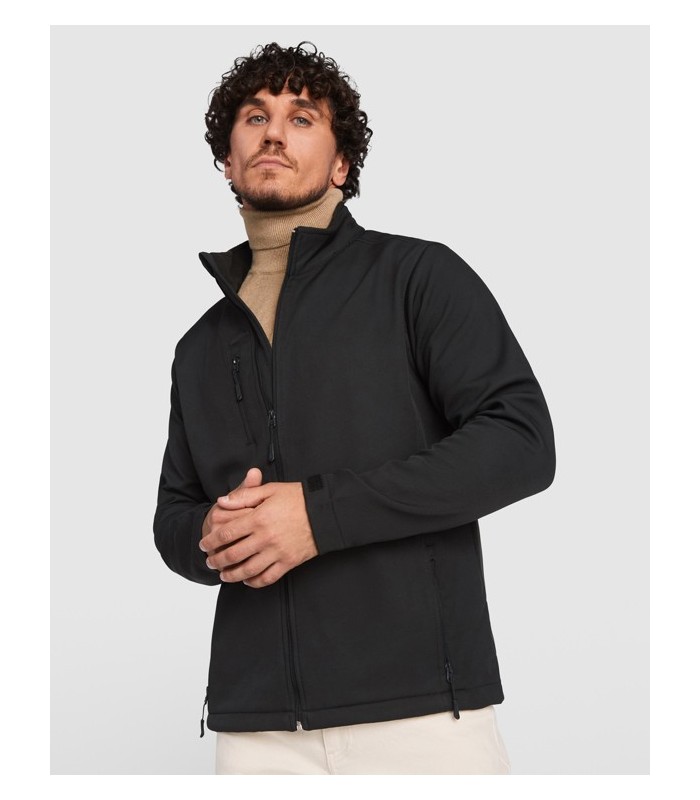 Chaqueta softshell Nebraska personalizable con cremallera a tono