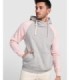 Sudadera bicolor Badet personalizable con capucha y bolsillos