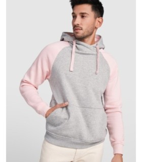 Sudadera bicolor Badet personalizable con capucha y bolsillos
