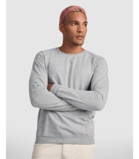 Sudadera básica de algodón negra estilo ranglán unisex