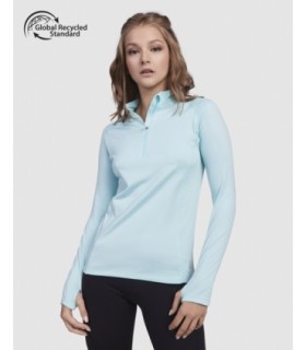 Sudadera técnica de mujer ARLAS con media cremallera en color lila