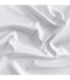Tejido técnico blanco 100% poliéster interlock de 140 GSM, suave y transpirable
