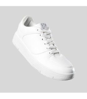 Zapatillas casual blancas Baylor con suela de goma